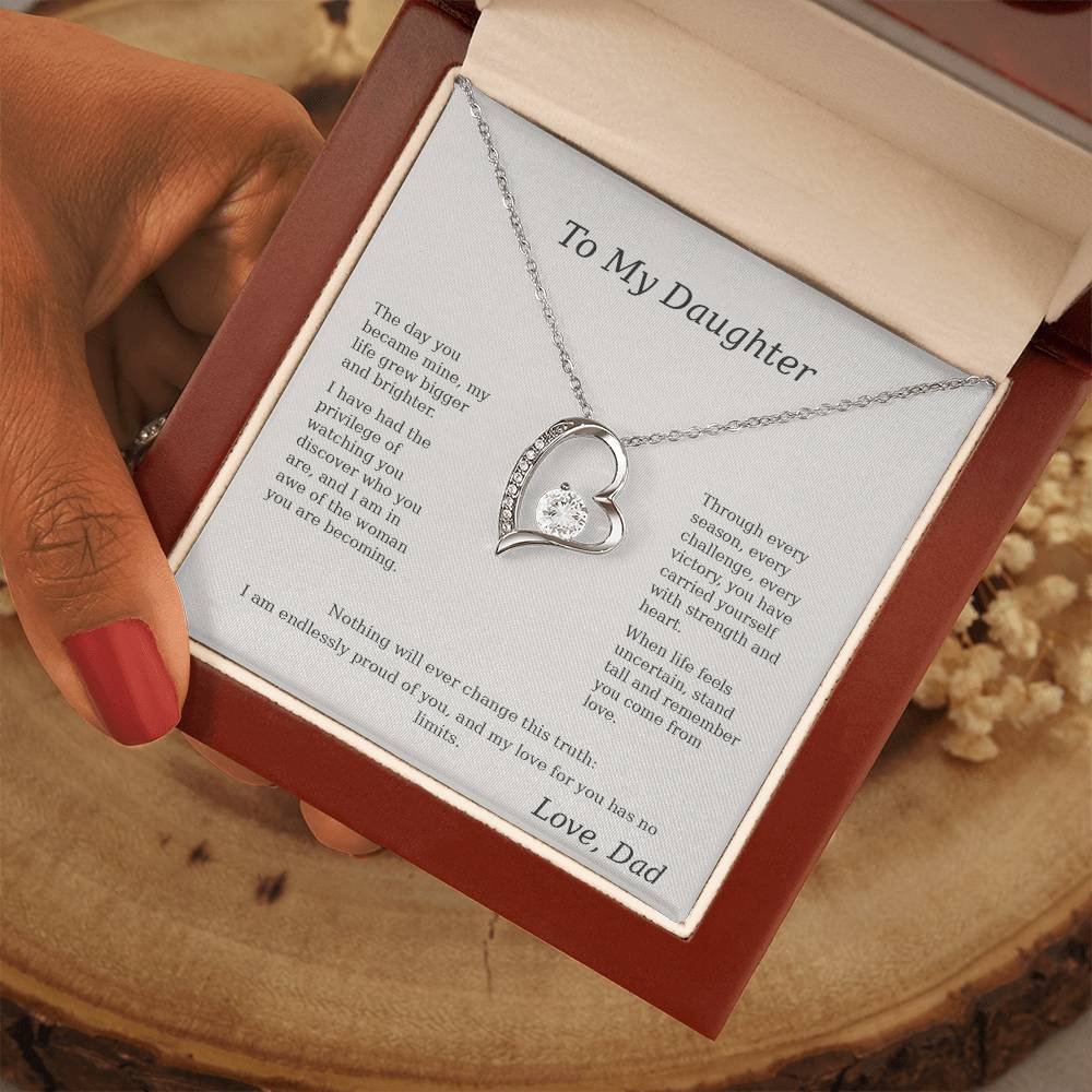 🌸 Father to Daughter Emotional Gift Necklace 🌸