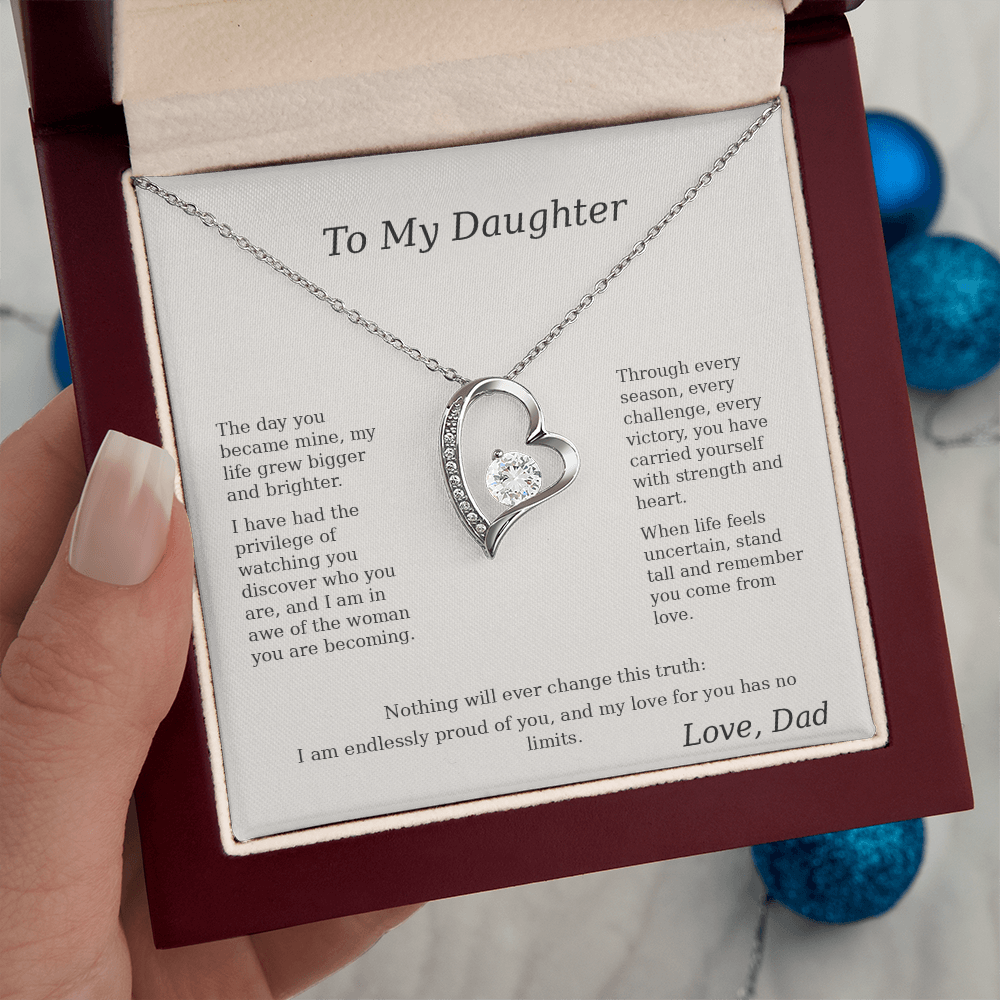 🌸 Father to Daughter Emotional Gift Necklace 🌸