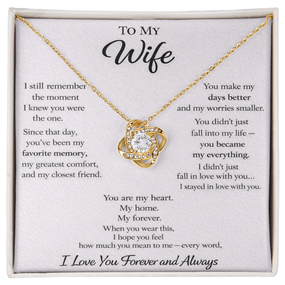 💍 Forever Love Wife Memory Necklace 💍