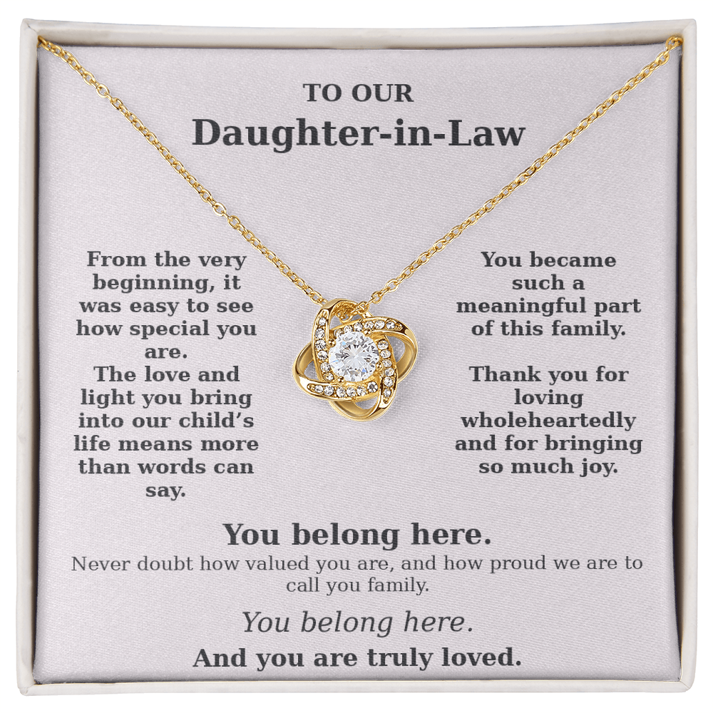✨ Daughter-in-Law Meaningful Keepsake Necklace ✨