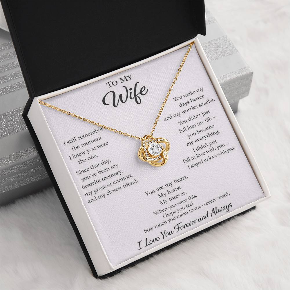 💍 Forever Love Wife Memory Necklace 💍
