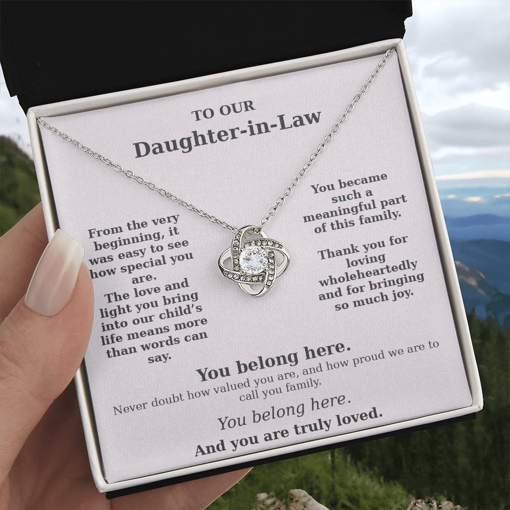 ✨ Daughter-in-Law Meaningful Keepsake Necklace ✨
