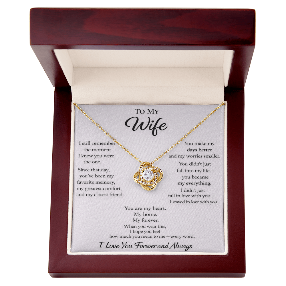 💍 Forever Love Wife Memory Necklace 💍