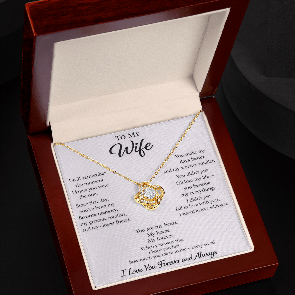 💍 Forever Love Wife Memory Necklace 💍