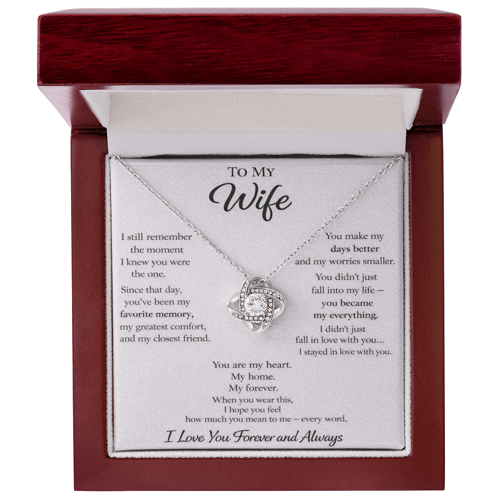 💍 Forever Love Wife Memory Necklace 💍
