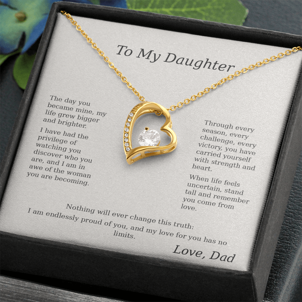 🌸 Father to Daughter Emotional Gift Necklace 🌸